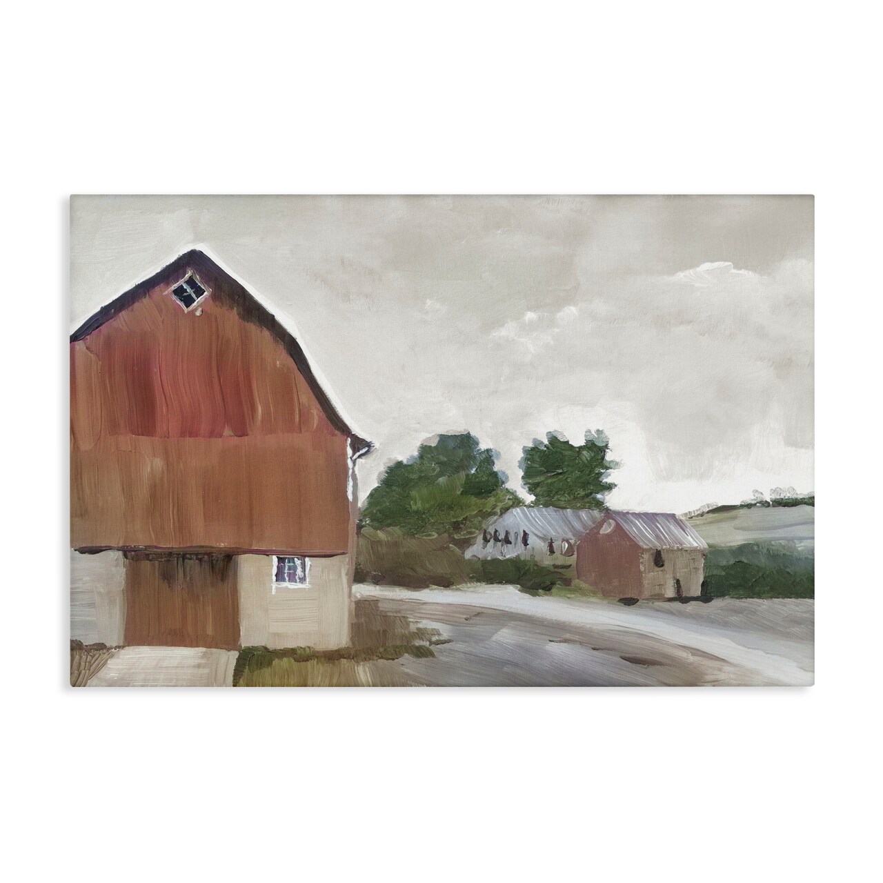 Stupell Industries Grace Farm Barn View Canvas, design by Errico & Slyp